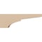 Ekena Millwork 3"W x 18"D x 6"H Thin Monterey Rough Cedar Woodgrain TimberThane Corbel, Primed Tan CORUR03X18X06MONRCPR - alternate 5